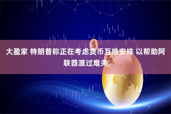 大盈家 特朗普称正在考虑货币互换安排 以帮助阿联酋渡过难关